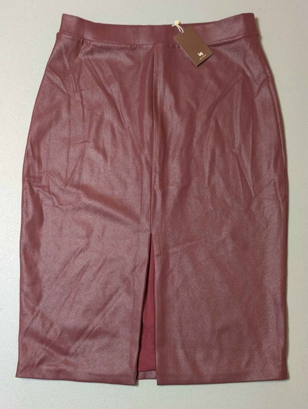 NWT medium burgundy pencil skirt by Inlyric